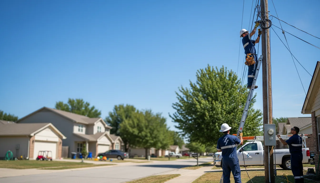 Residential electrician providing installation services in Stollings, WV